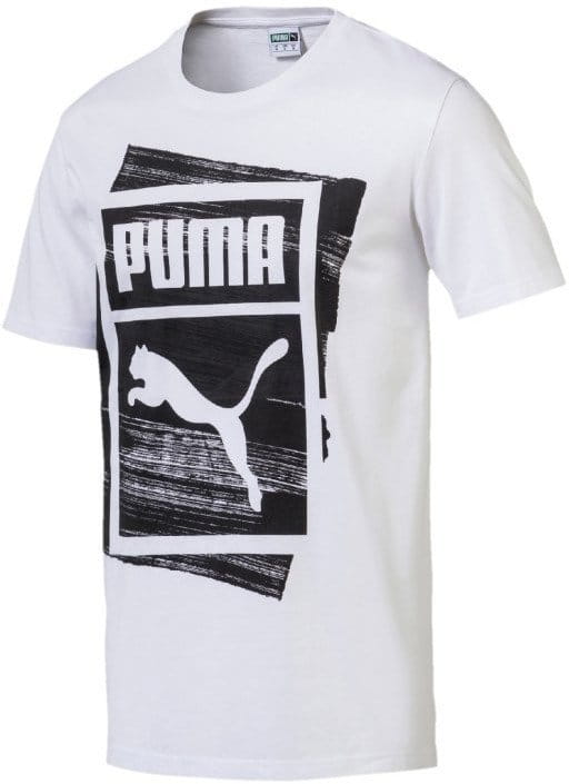 Camiseta Puma Graphic Brand Box Tee White