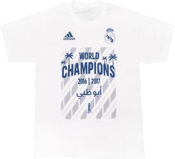 Camiseta adidas real madrid world champions 17 kids