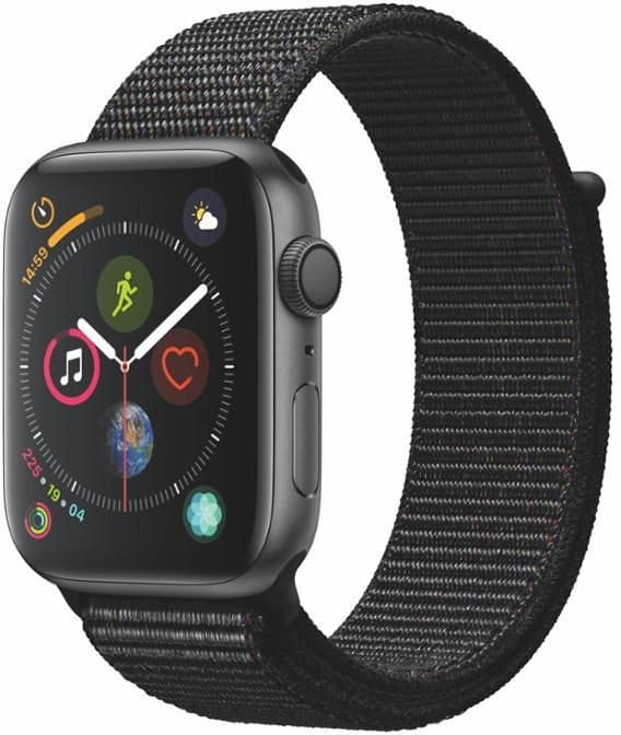 Reloj Apple Watch Series 4 GPS, 44mm Space Grey Aluminium Case with Black Sport Loop