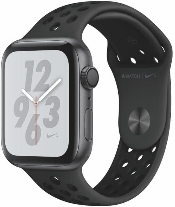 Reloj Apple Watch + Series 4 GPS, 44mm Space Grey Aluminium Case with Anthracite/Black Sport Band
